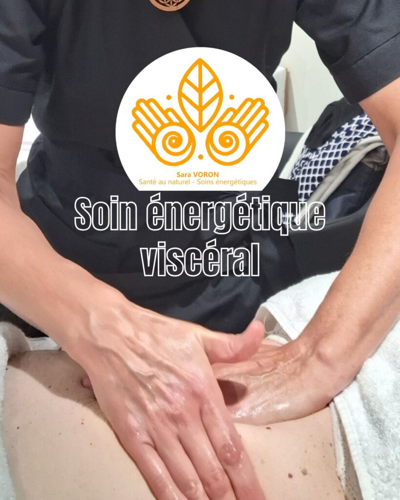 soin énergétique viscéral avec massage de l'abdomen